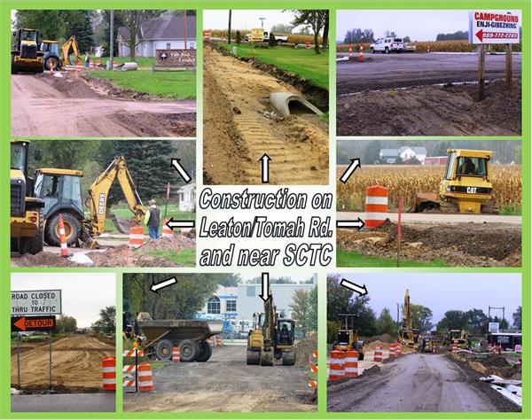 Construction on Leaton and Tomah