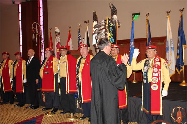 Veterans Feast Swearing In